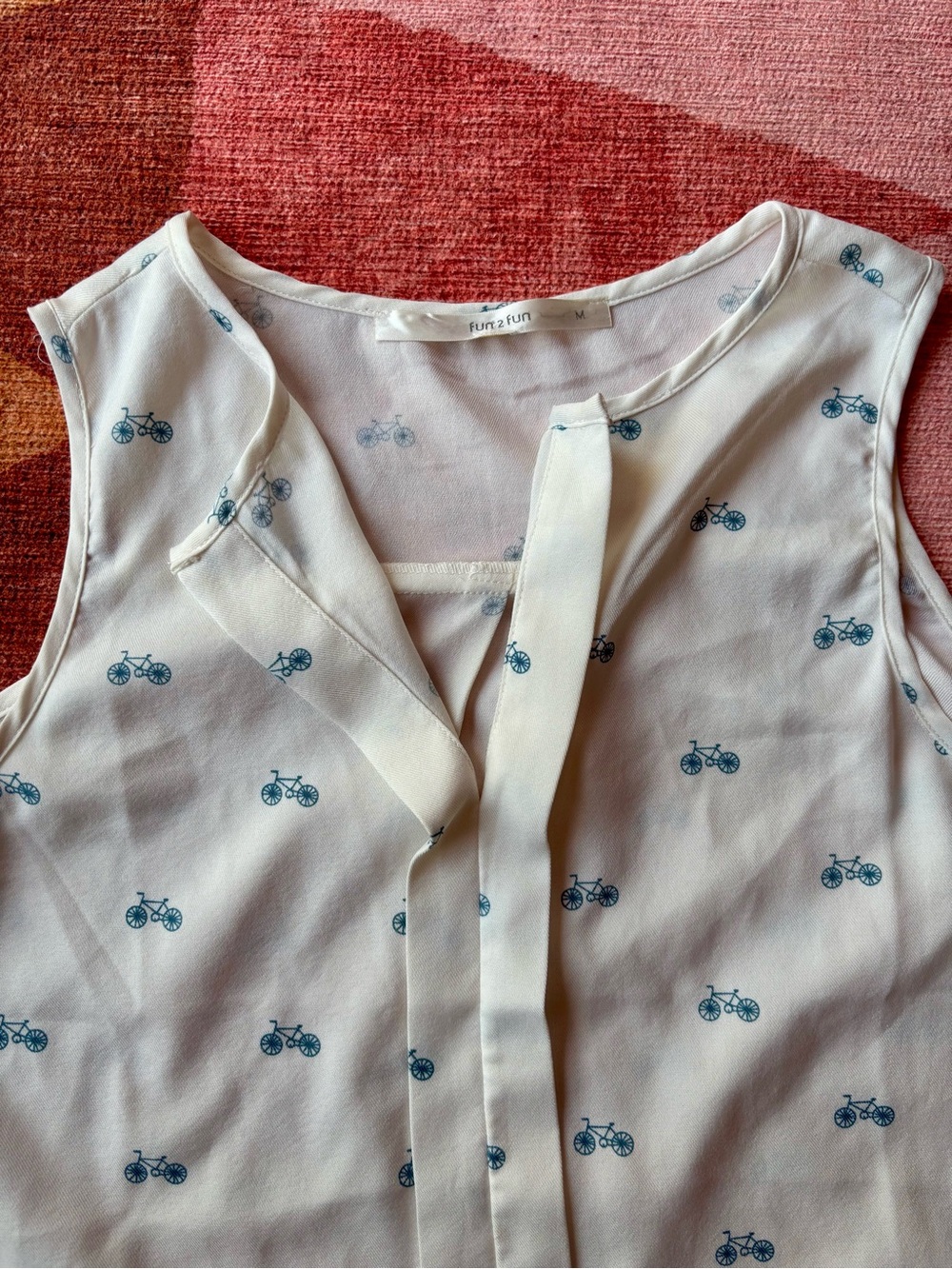 Fun2Fun Bicycle Sleeveless Blouse 🚲
